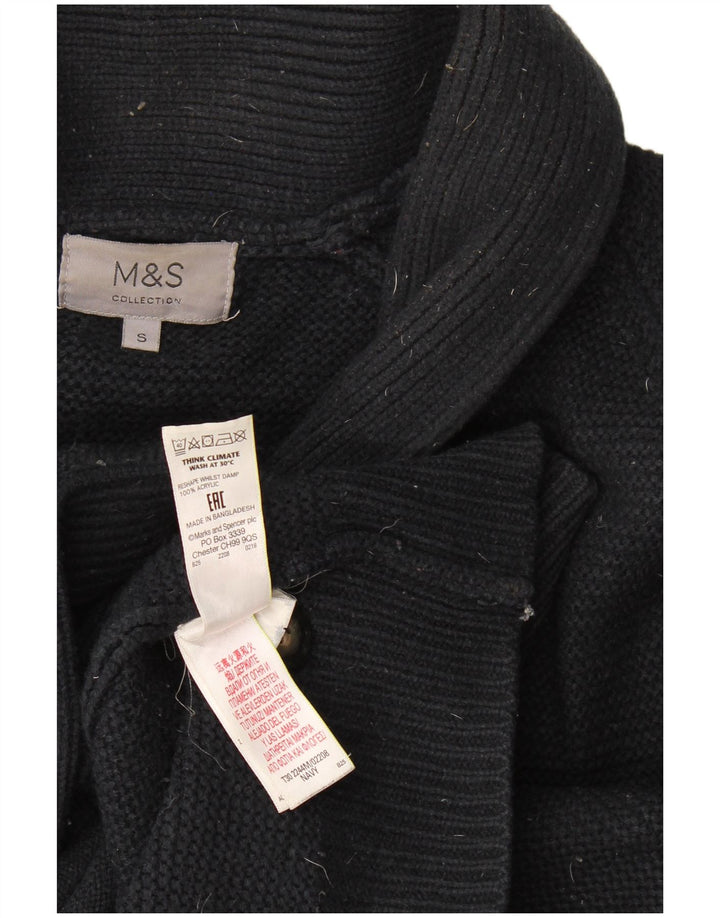 Marks & Spencer muški kardigan pulover mali tamnoplavi akril