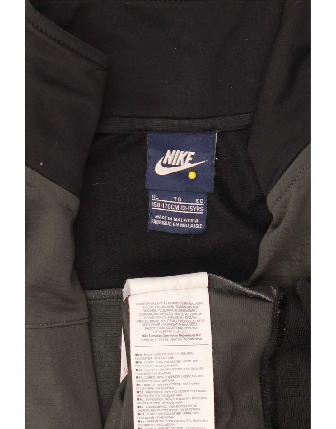 Nike Boys Trenirka Gornja jakna 13-14 godina XL Sivi poliester u boji
