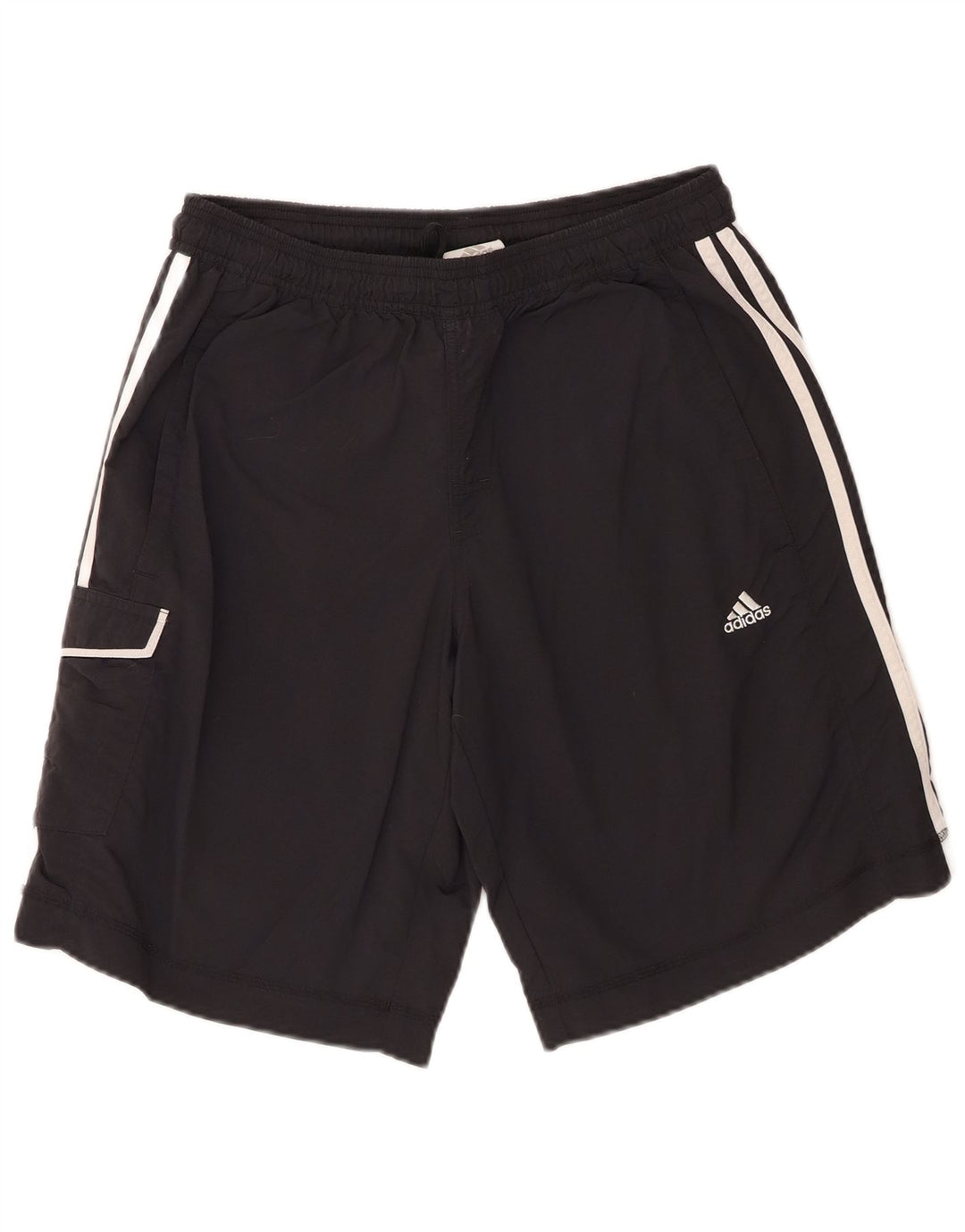 Adidas muške kargo sportske kratke hlače srednje crne