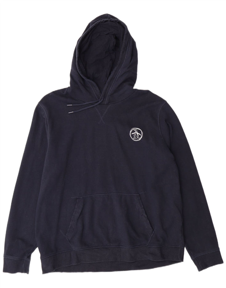 PENGUIN Muška majica s kapuljačom XL tamnoplavi pamuk