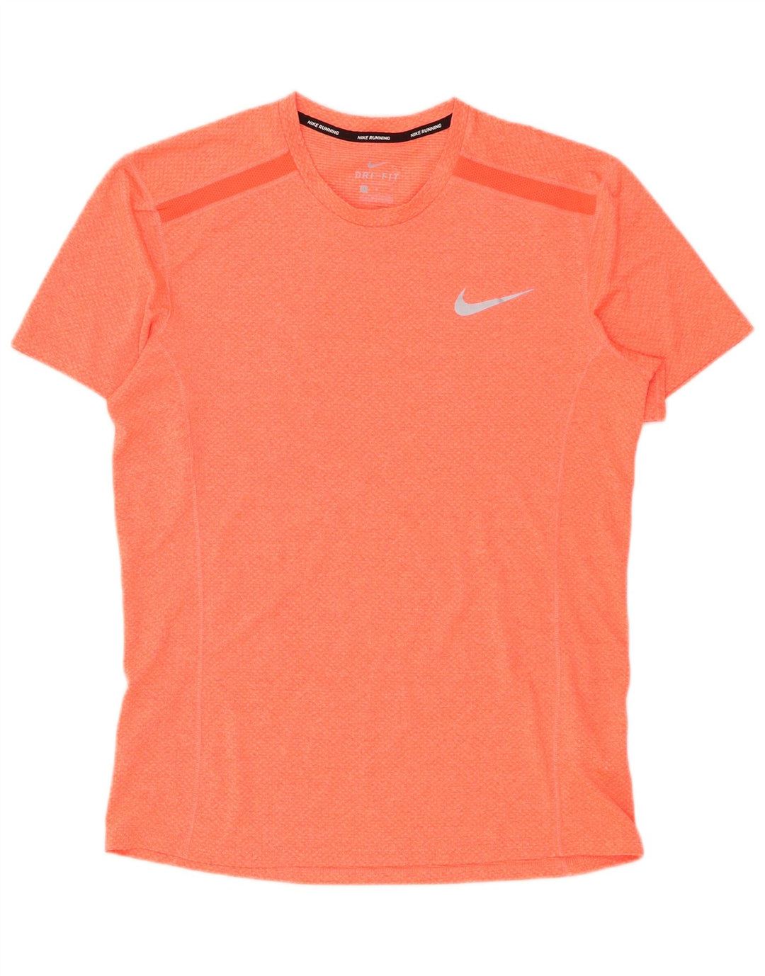 Nike Dri Fit T-Shirt Top Medium Orange Poliester