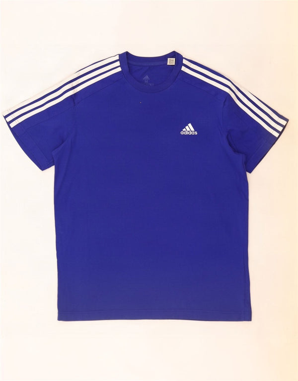 Adidas muška majica kratkih rukava Srednje plavi pamuk