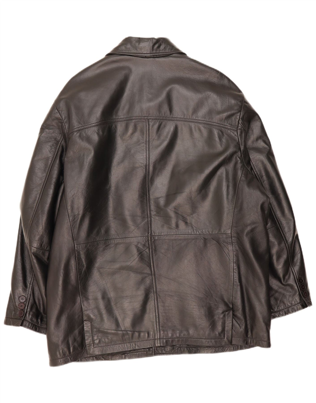 Vintage muška kožna jakna EU 54 2XL crna koža