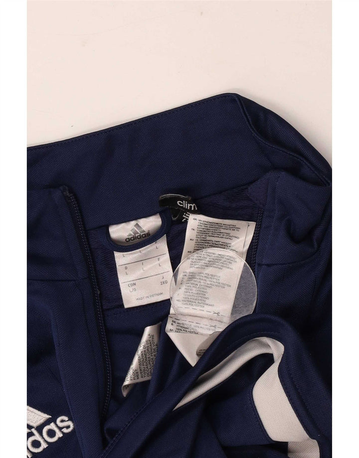 Adidas muška trenirka Climalite, velika jakna od tamnoplavog poliestera