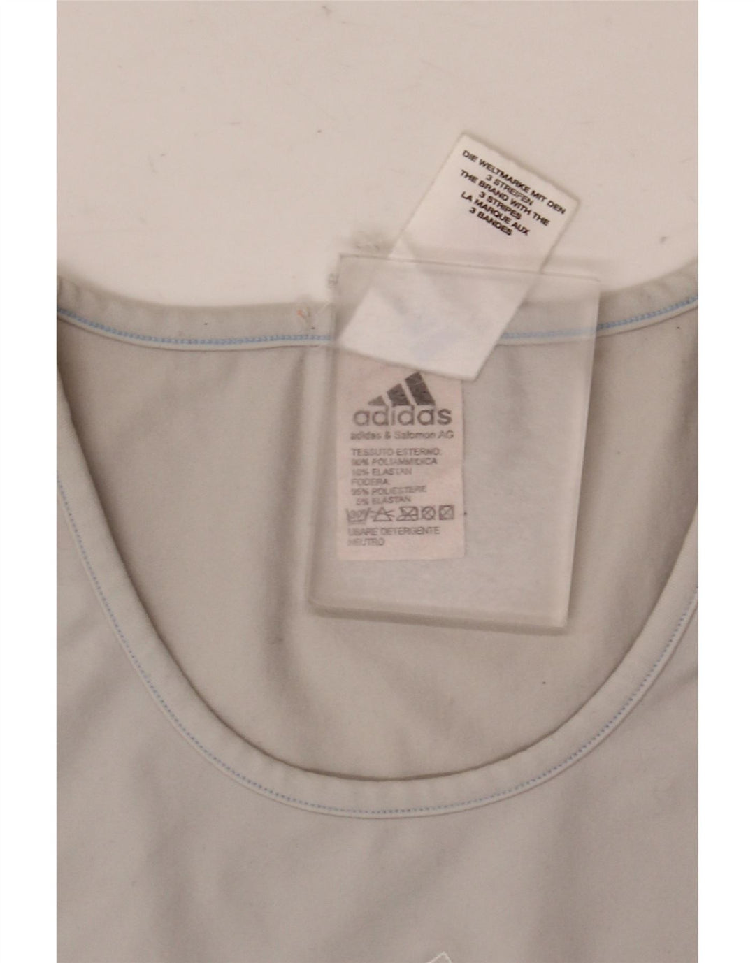Adidas ženska majica kratkih rukava UK 12 srednje sivi poliamid