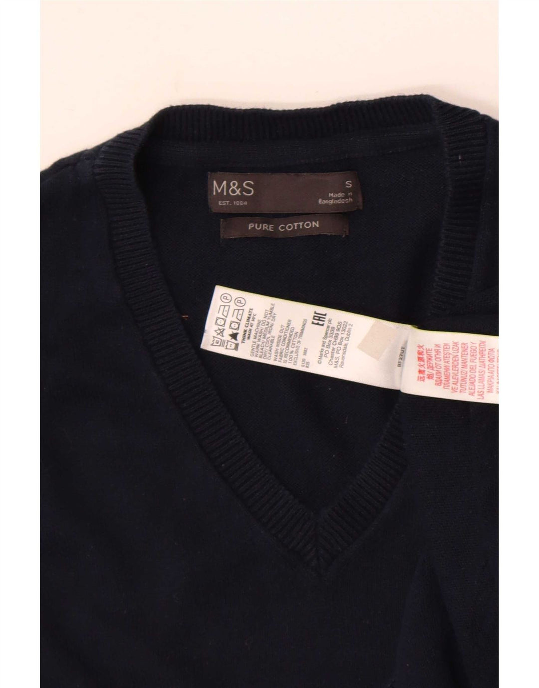 Marks & Spencer muška majica bez rukava, mala tamnoplava pamuk
