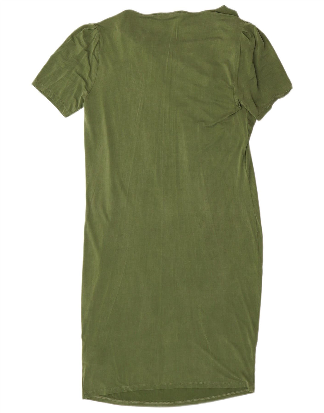 Liu Jo Womens Short Sleeves Sheath Dress IT 42 Medium Green Cupro