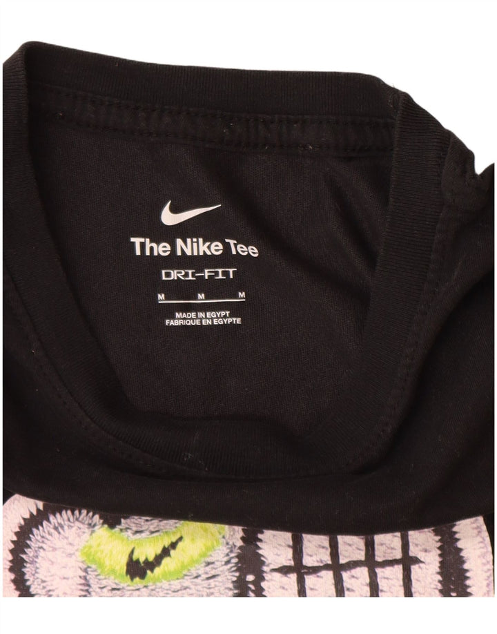 Nike Dri Fit Graphic T-Shirt Top srednje crni pamuk