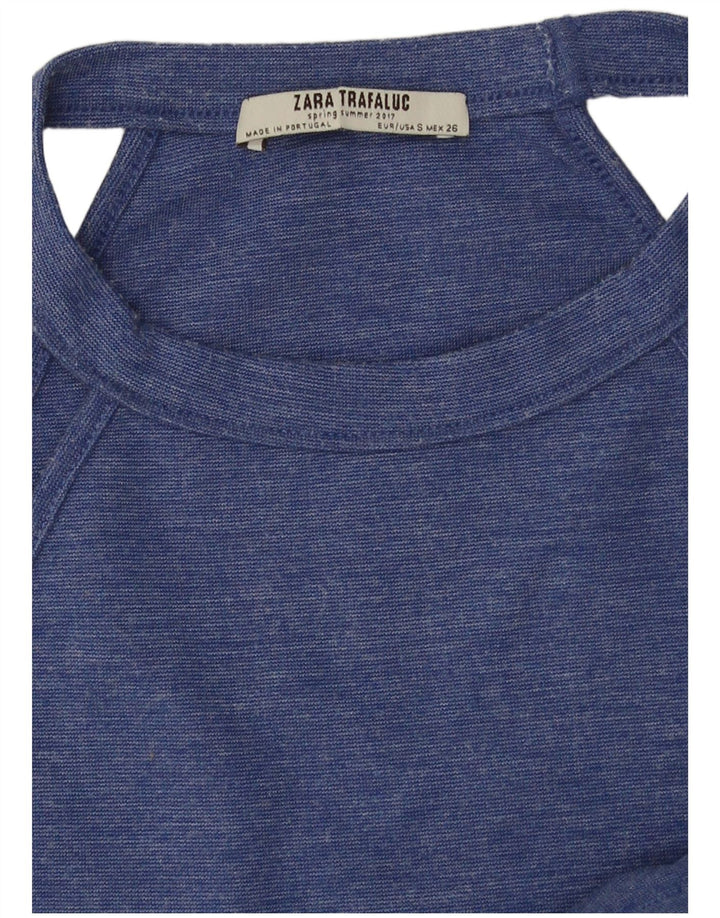 Zara ženska majica s halterima UK 10 Small Blue