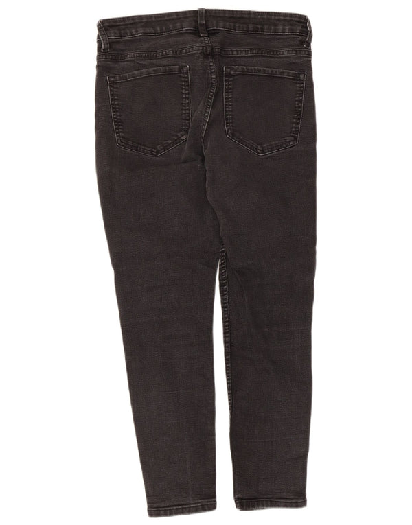Marks & Spencer ženske uske traperice The Ivy Crop UK 14 Large W32 L24 crne