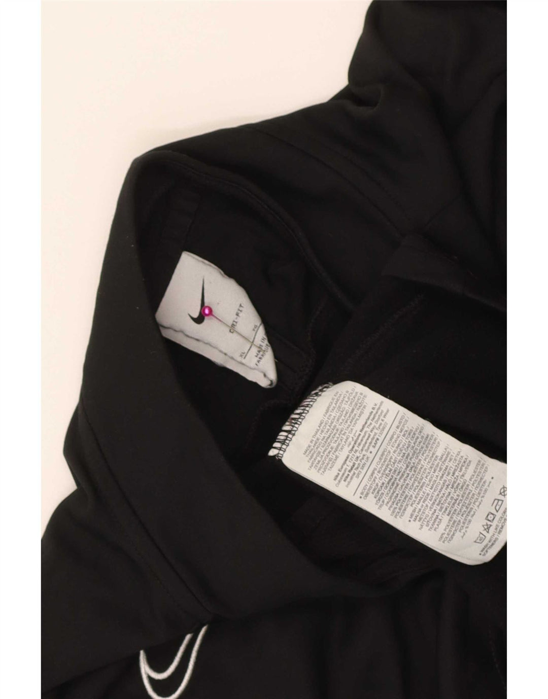 Nike Dri Fit majica s patentnim izrezom i gornji dio trenirke XL crne boje