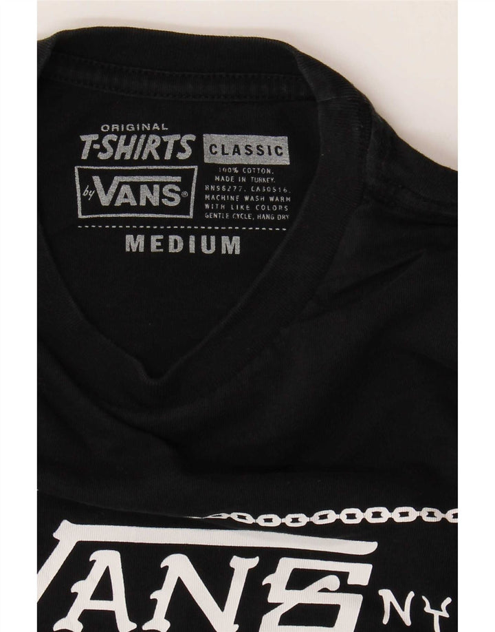 Vans muška majica kratkih rukava klasičnog kroja srednje veličine, crni pamuk