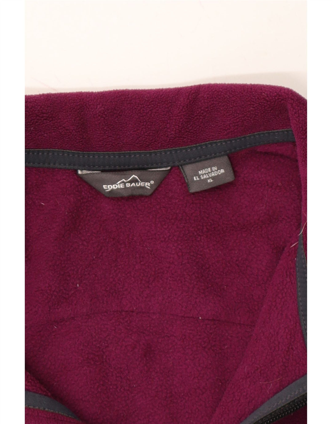 EDDIE BAUER Womens Fleece Jacket UK 18 XL Purple Colourblock Polyester Vintage Eddie Bauer and Second-Hand Eddie Bauer from Messina Hembry 