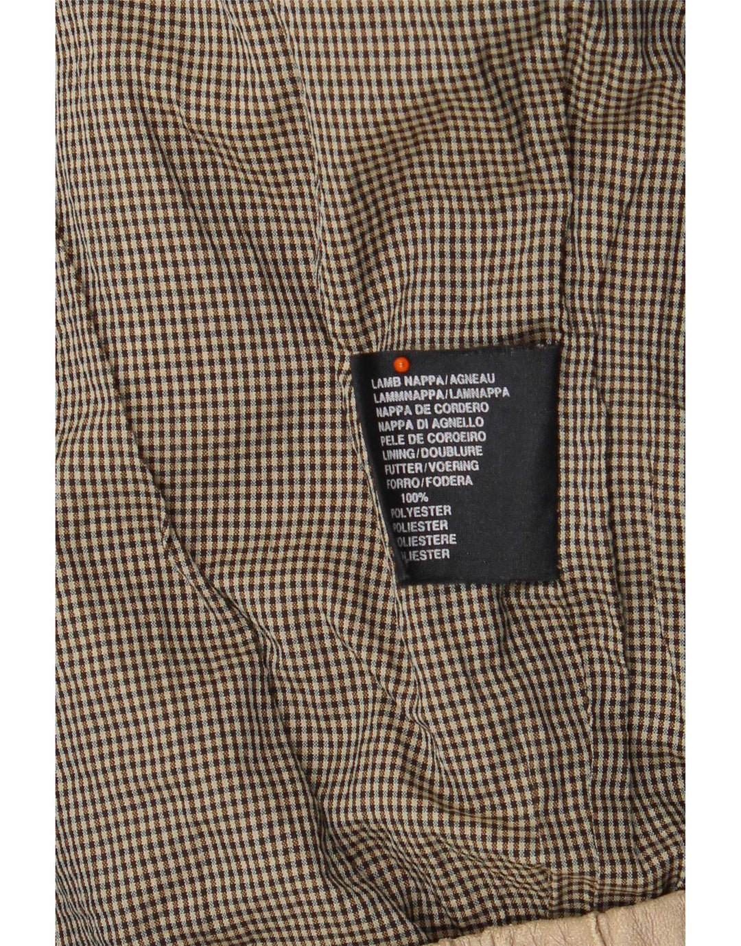 Vintage muška kožna jakna UK 42 XL bež