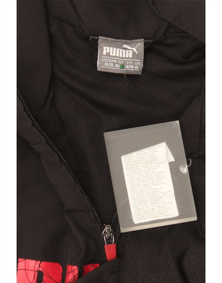 Puma muška trenirka sa grafičkim motivima, gornja jakna XL, crni poliester