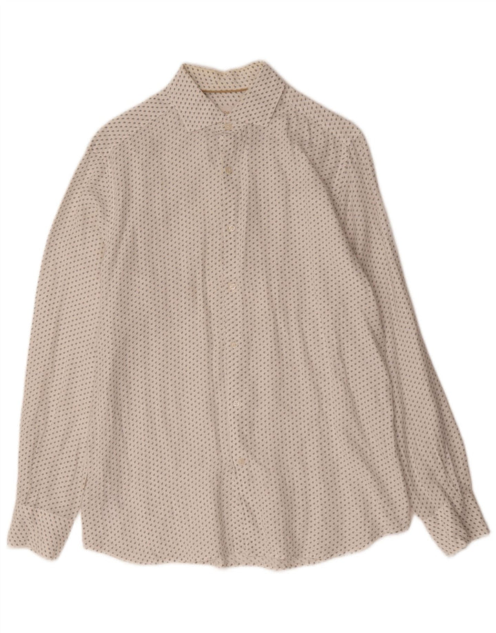 Massimo Dutti muška košulja srednje bijele boje s mrljama