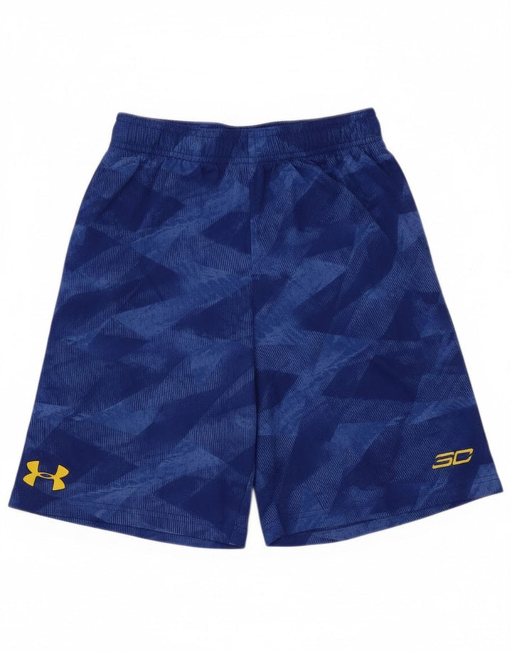 Under Armour Sportske kratke hlače za dječake 9-10 godina srednje plave geometrije