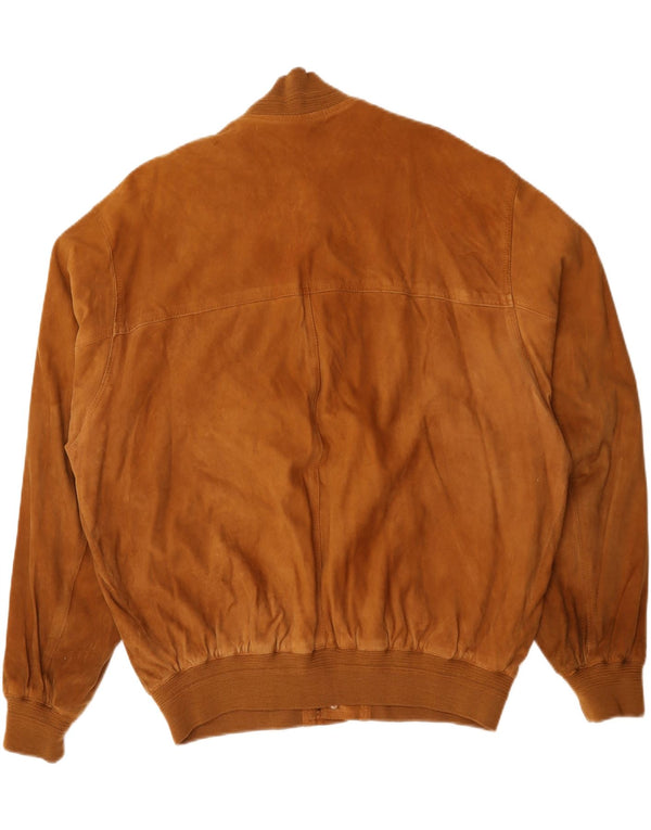 Vintage muška bomber jakna od brušene kože IT 58 4XL smeđa koža