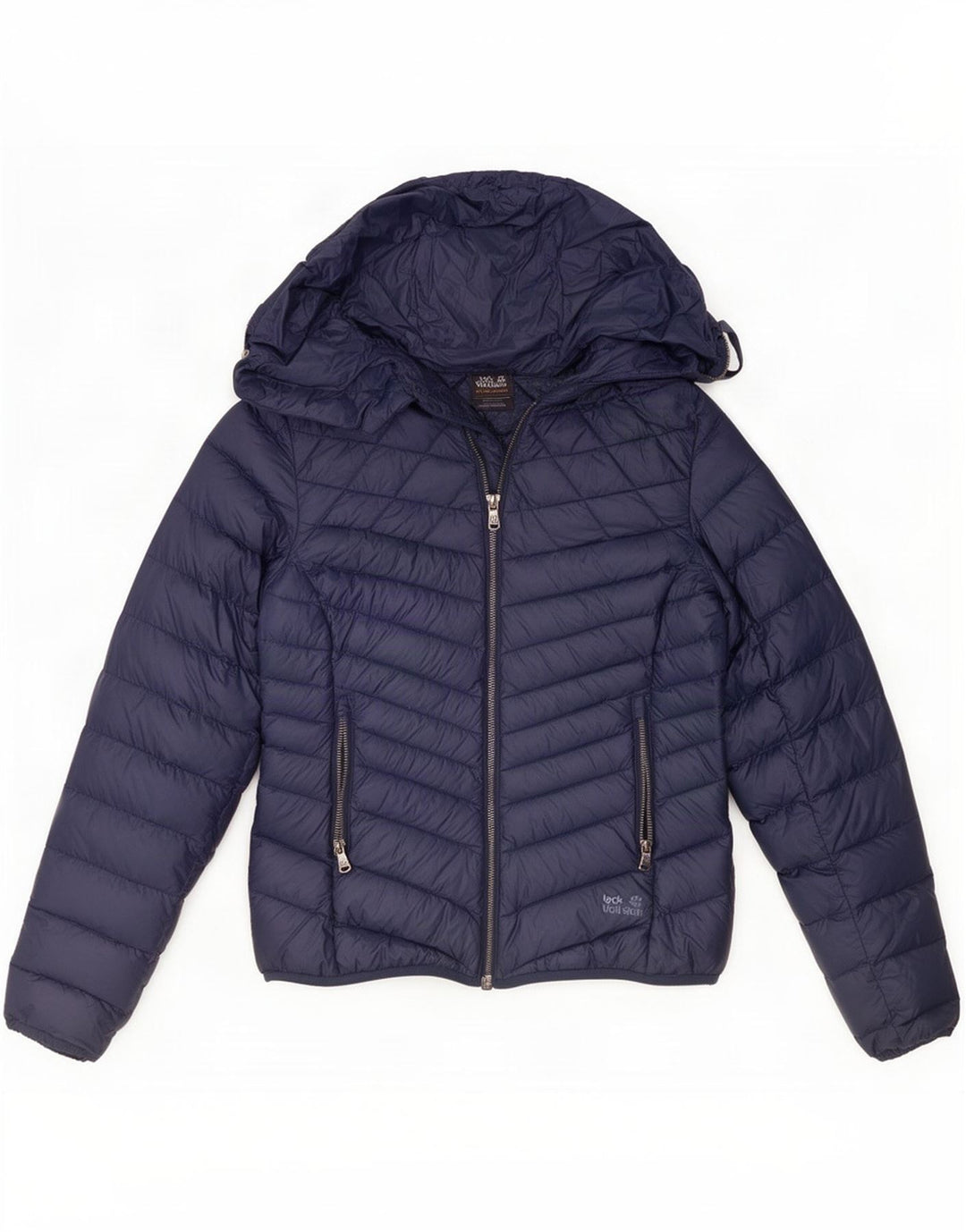 Jack Wolfskin ženska podstavljena jakna UK 8/10 mala tamnoplava najlonska