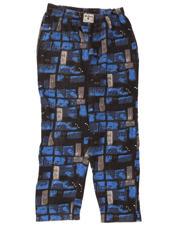 John Baner muške trenirke hlače UK 44/46 XL plava patchwork pamuk