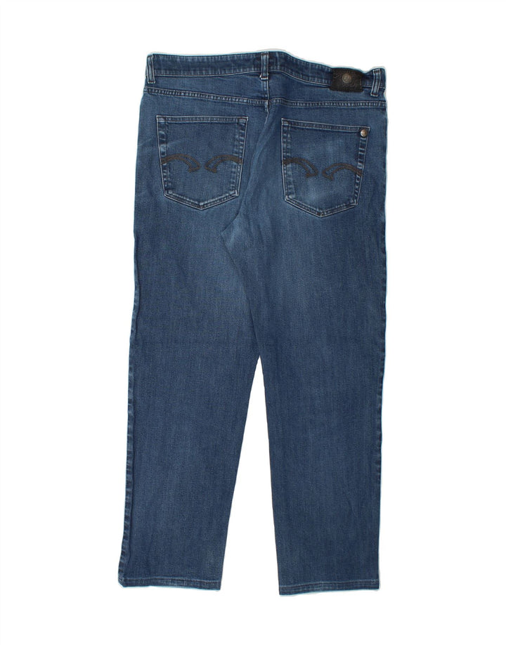 TRUSSARDI Mens Straight Jeans W38 L29 Blue Cotton Vintage Trussardi and Second-Hand Trussardi from Messina Hembry 