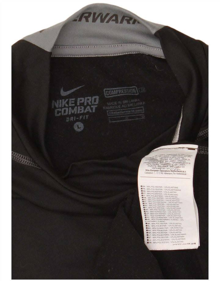 Nike muška majica dugih rukava, veliki crni poliester u boji
