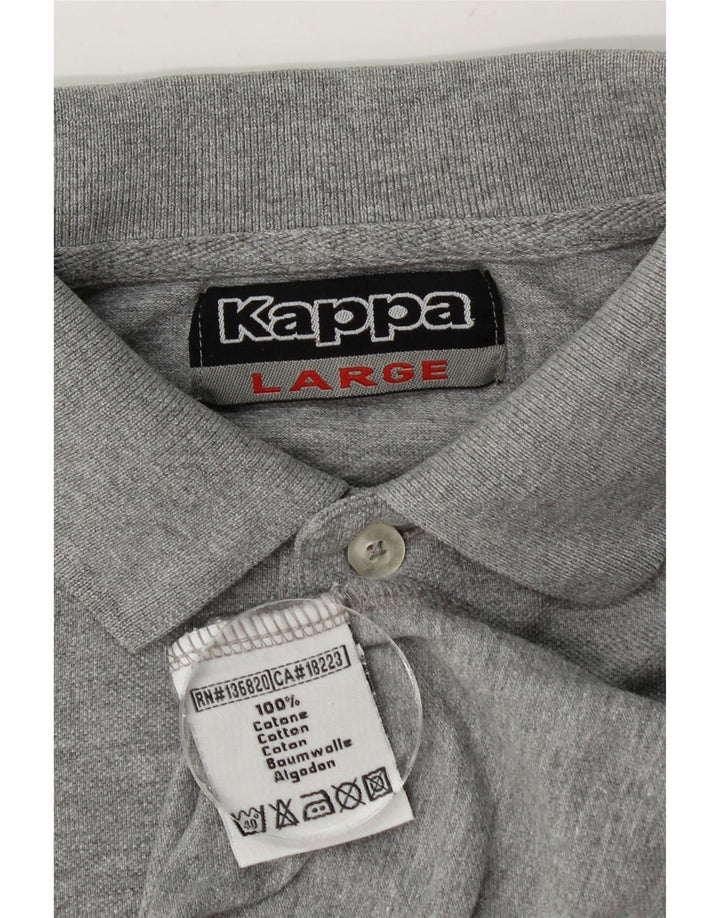 Kappa muška polo majica, veliki sivi flekasti pamuk