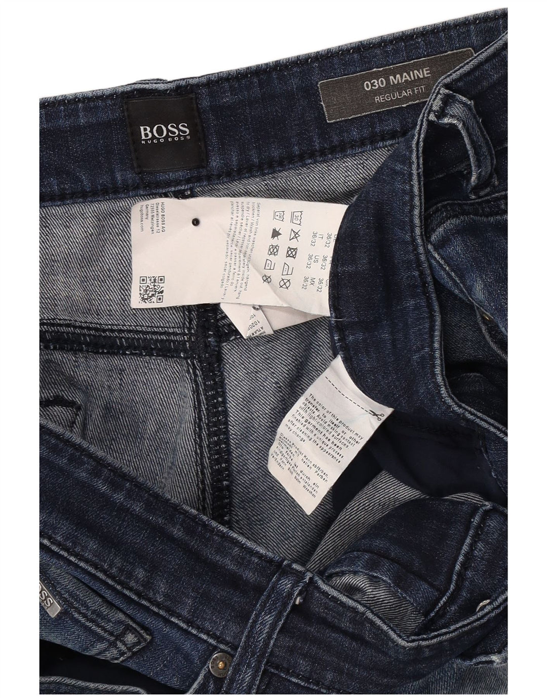 Hugo Boss ženske obične ravne traperice W36 L32 plavi pamuk