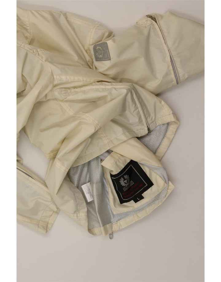 BELSTAFF Womens Bomber Jacket UK 16 Large Off White Polyamide Vintage Belstaff and Second-Hand Belstaff from Messina Hembry 