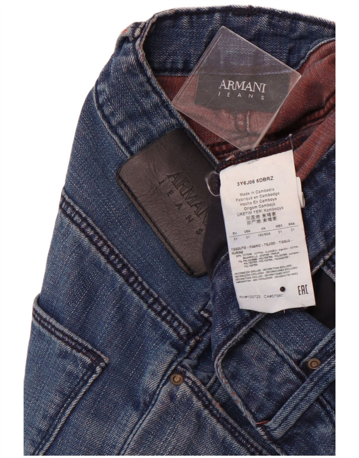 ARMANI Ženske uske traperice W31 L34 Plavi pamuk