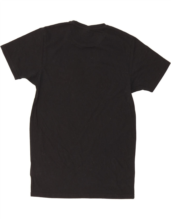 ELLESSE Mens Graphic T-Shirt Top Small Black Cotton Vintage Ellesse and Second-Hand Ellesse from Messina Hembry 