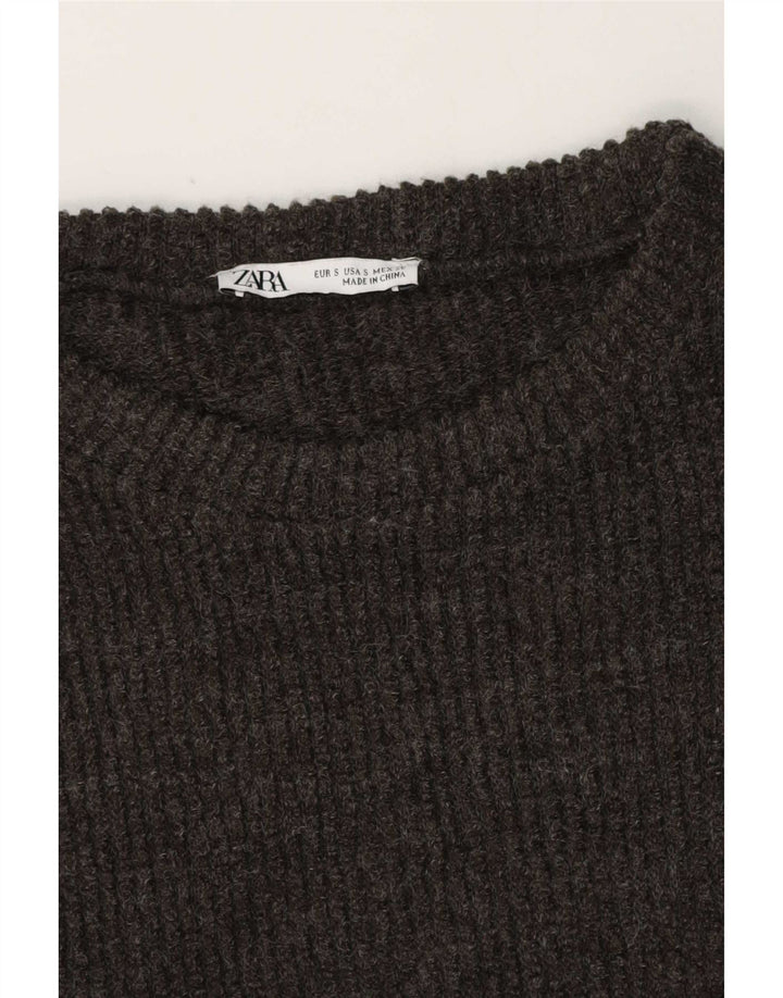 Zara ženska prevelika majica kratkih rukava UK 10 Small Grey