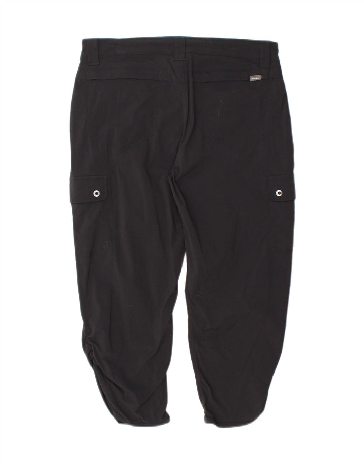 EDDIE BAUER Womens Cargo Capri Trousers US 4 Small W30 L20 Black Vintage Eddie Bauer and Second-Hand Eddie Bauer from Messina Hembry 