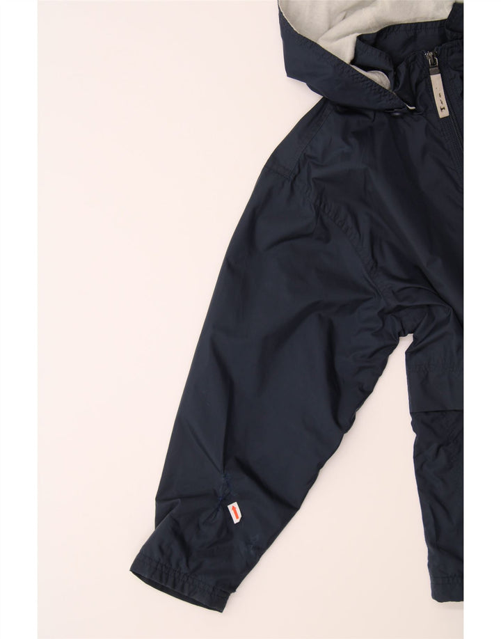 CHAMPION Boys Hooded Rain Jacket 7-8 Years Navy Blue Polyamide Vintage Champion and Second-Hand Champion from Messina Hembry 