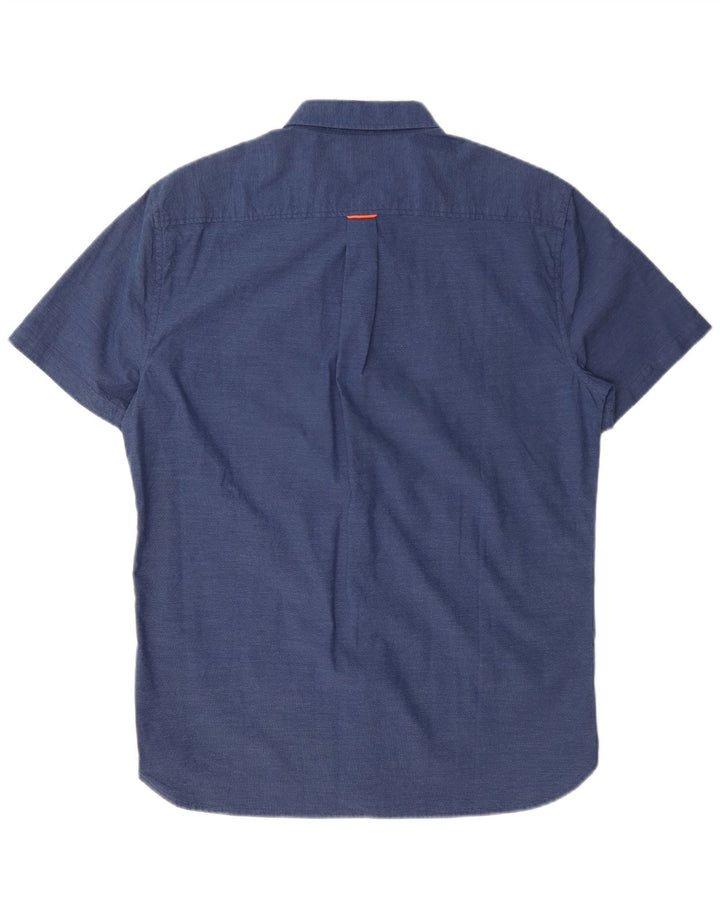 Superdry muška standardna košulja kratkih rukava, srednje tamnoplavi pamuk