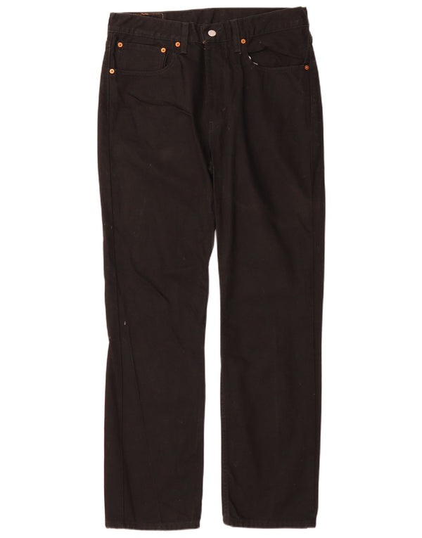 Levi's muške 516 uske ravne traperice W34 L32 crni pamuk