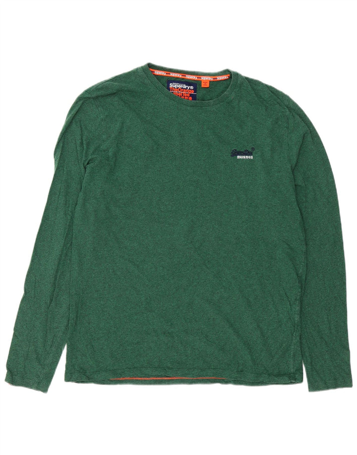 Superdry muška majica dugih rukava 2XL zelene fleke