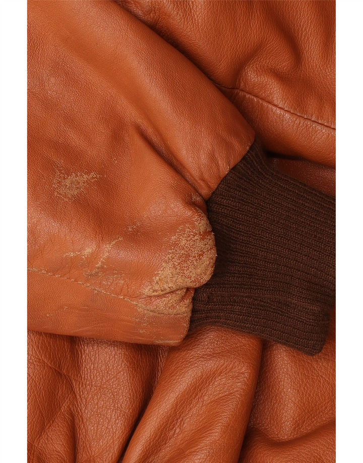 Vintage muška kožna jakna UK 40 Large Brown