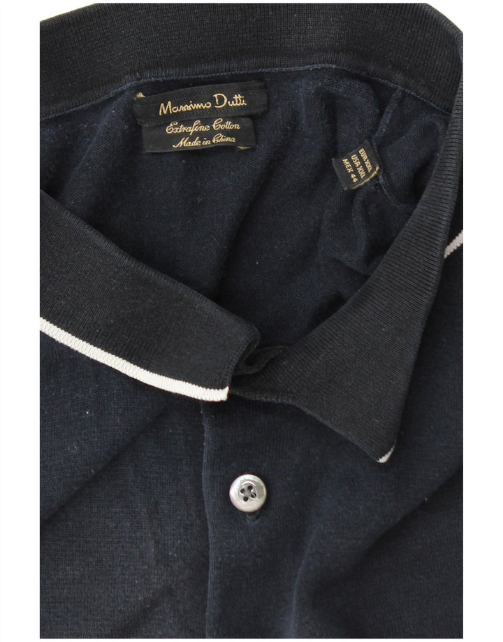 Massimo Dutti muška polo majica 2XL tamnoplavi pamuk