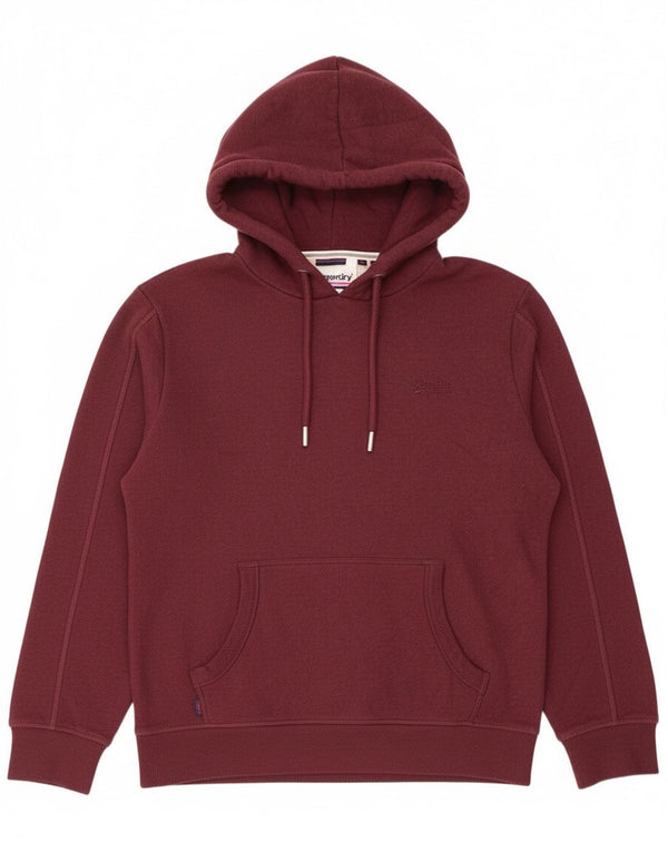 Superdry muška majica s kapuljačom XL, bordo pamuk