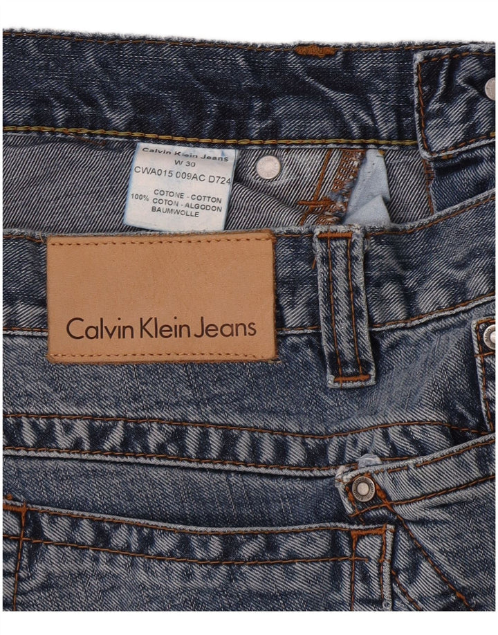 Calvin Klein ženske lepršave traperice W30 L34 plavi pamuk