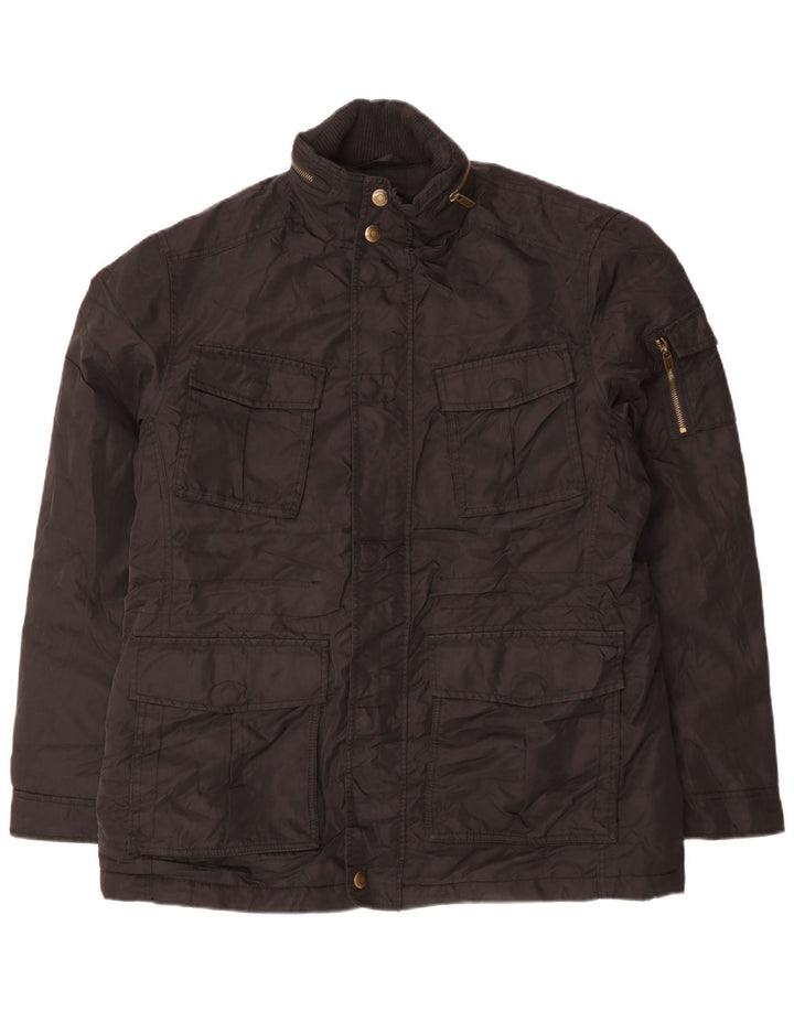 Esprit muška pomoćna jakna s kapuljačom UK 44 2XL crni poliester