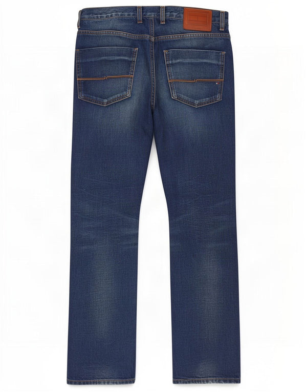 Tommy Hilfiger Mens Straight Jeans W34 L30 Blue Cotton