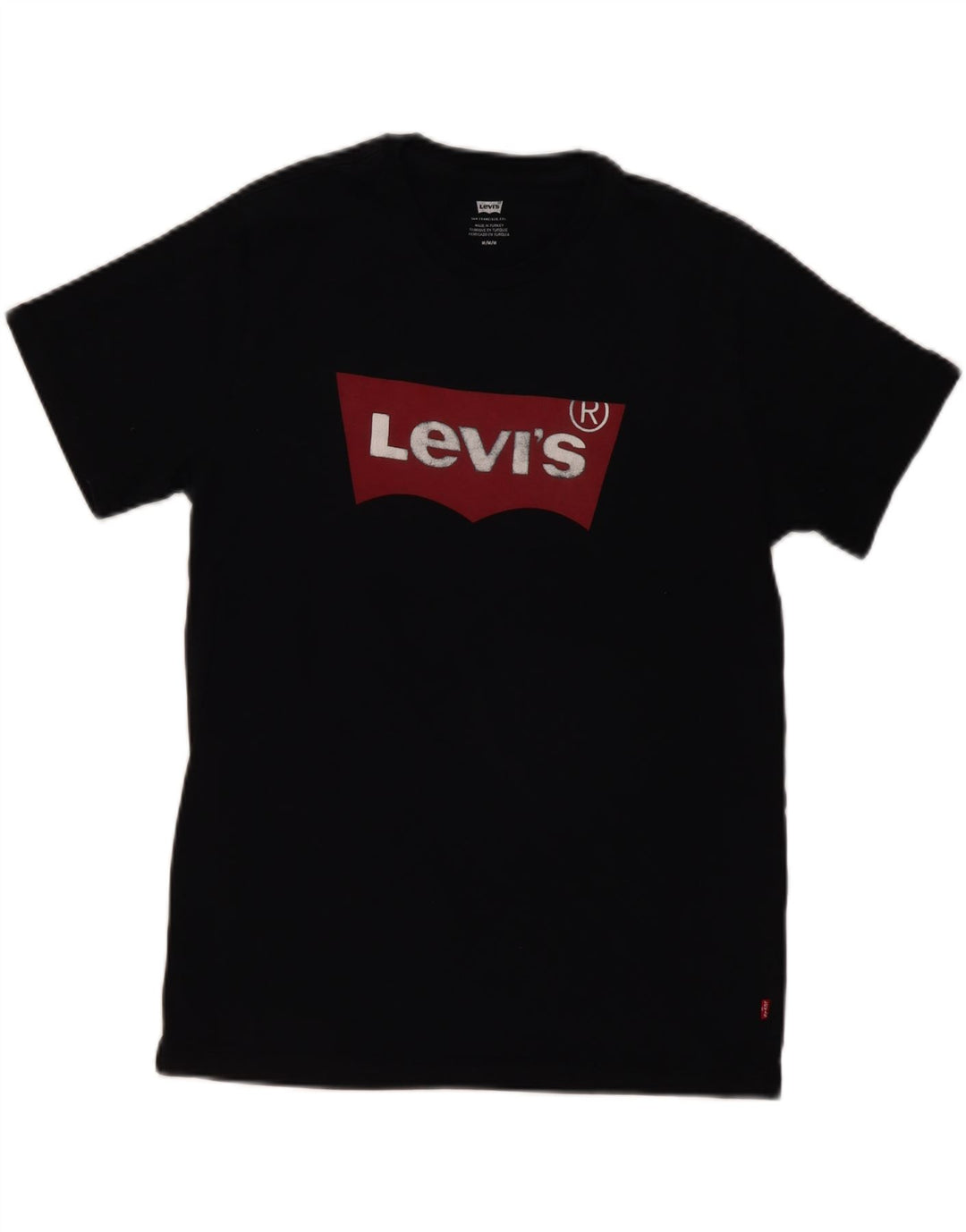 Levi's muška majica kratkih rukava srednje veličine, crni pamuk
