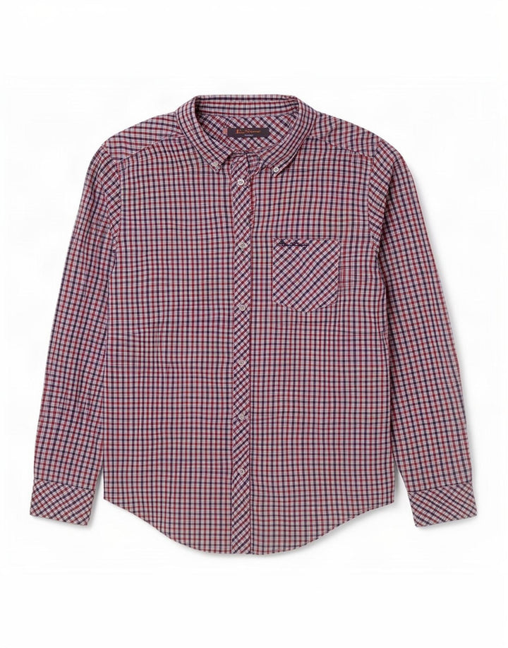 Ben Sherman muška košulja Heritage veliki crveni karirani pamuk
