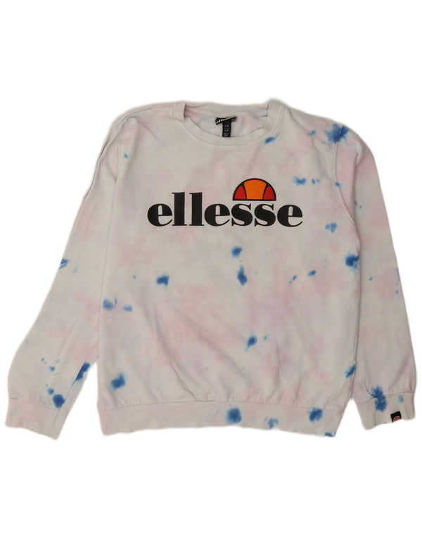 Ellesse Ženski džemper s grafičkim motivima UK 12 srednje bijele boje, pamuk