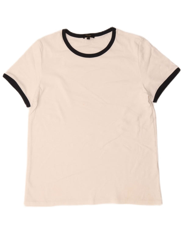 Massimo Dutti Ženska majica kratkih rukava UK 14 Large White Colourblock