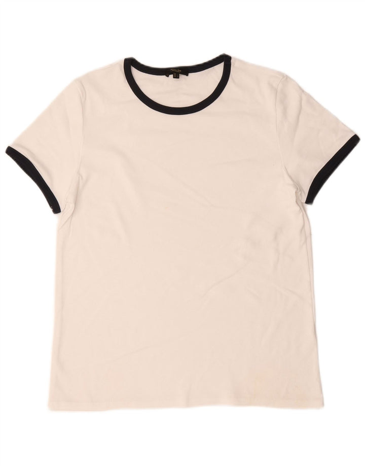 Massimo Dutti Ženska majica kratkih rukava UK 14 Large White Colourblock