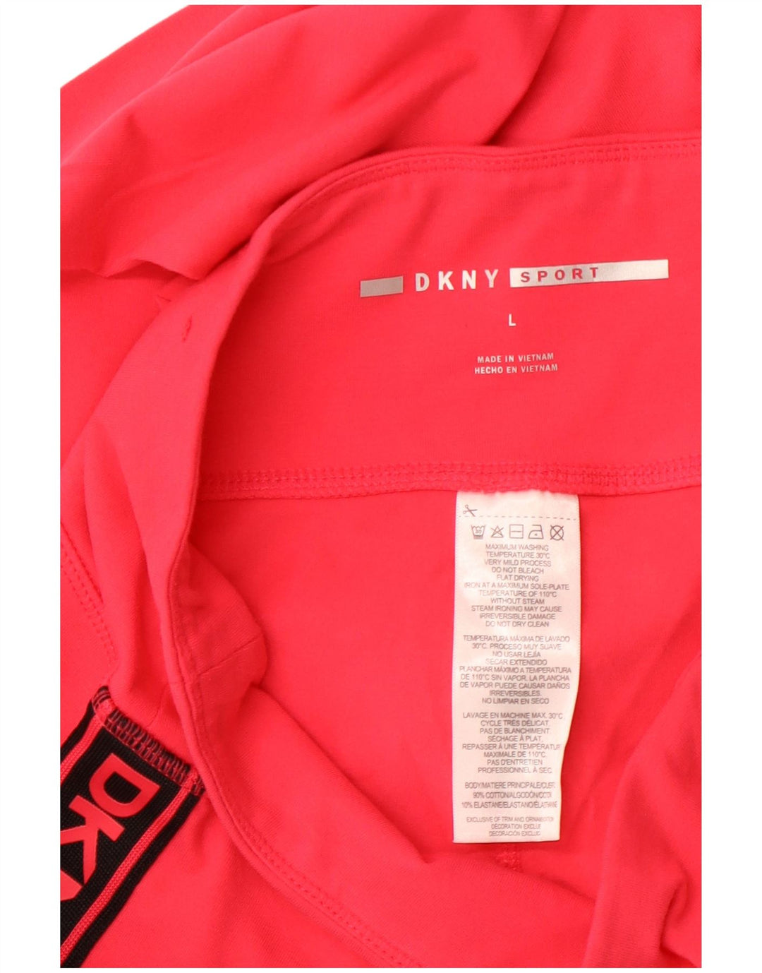 DKNY ženske grafičke Capri tajice UK 16 Veliki pamuk u ružičastoj boji