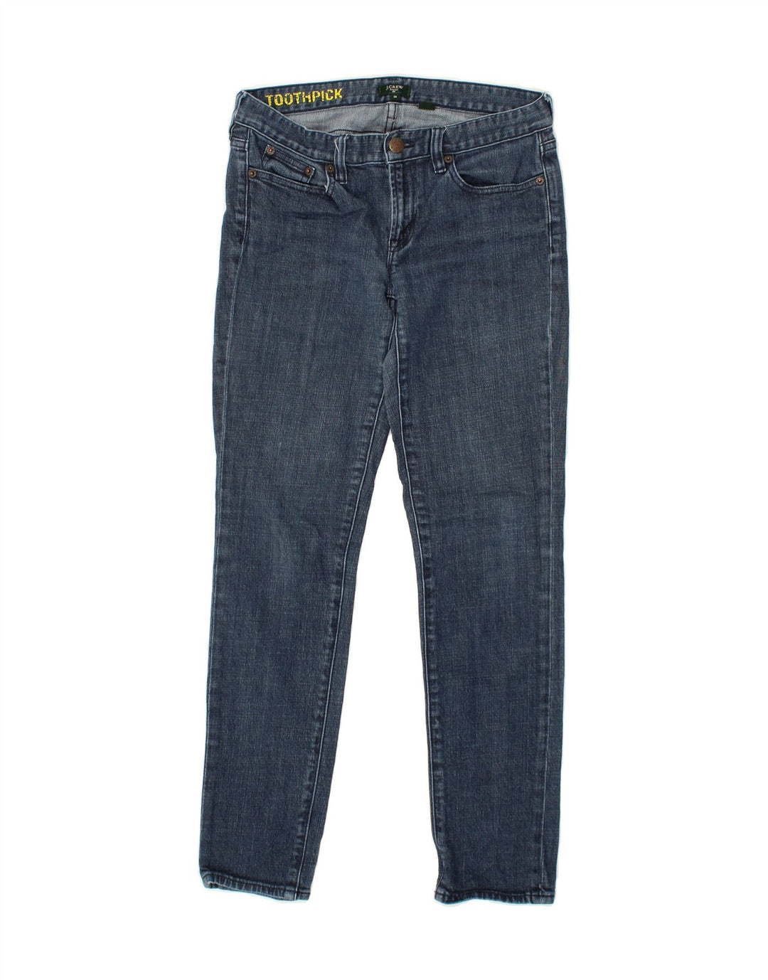 J. CREW Womens Toothpick Slim Jeans W28 L30 Blue Cotton Vintage J. Crew and Second-Hand J. Crew from Messina Hembry 